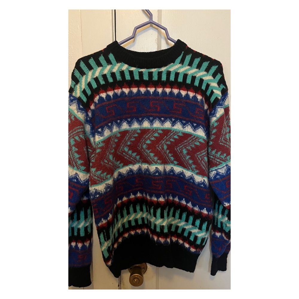80s/90s style vintage wool crewneck
